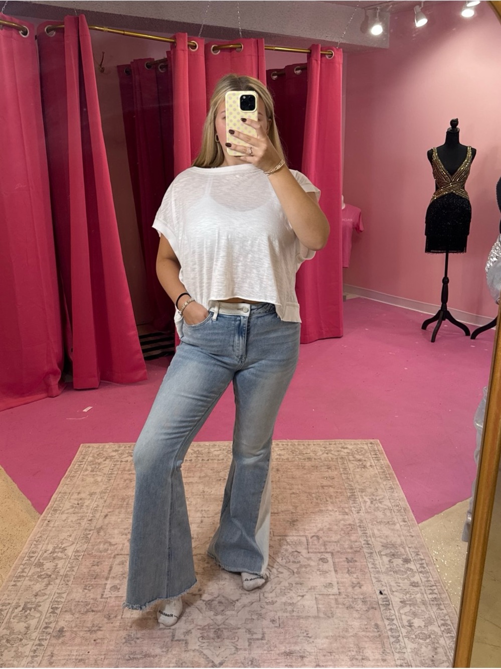 Flying Monkey Light Blue High-Rise Flare Jeans